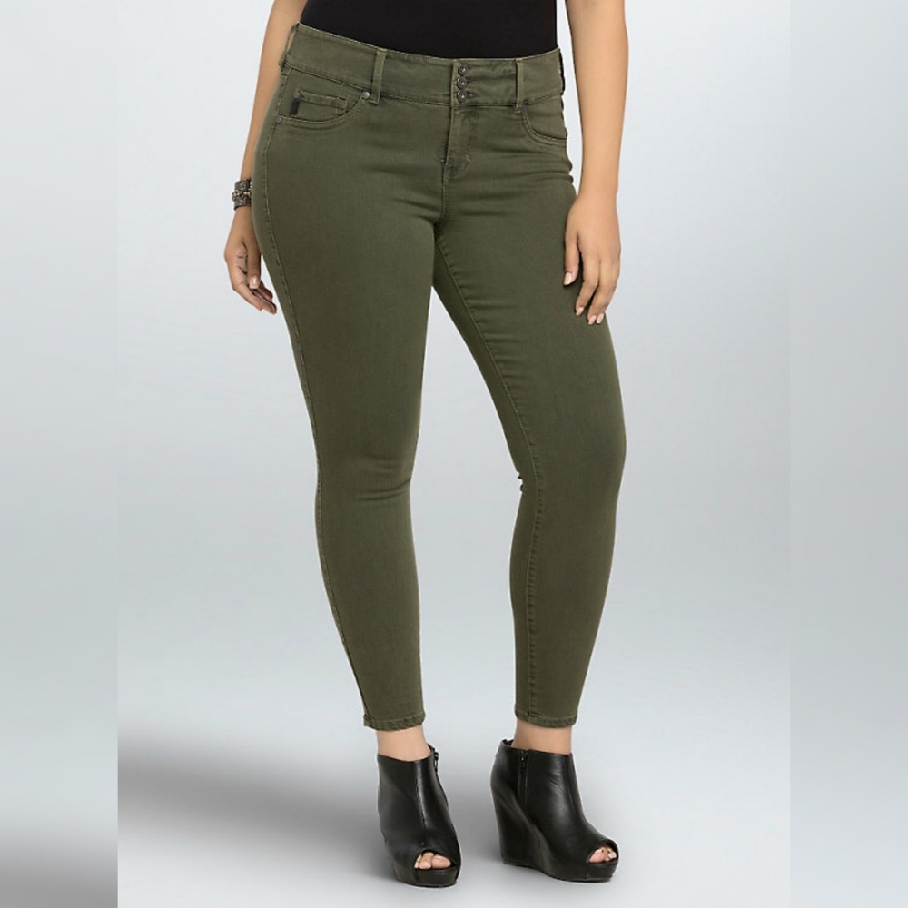 Torrid Olive Wash Jegging
